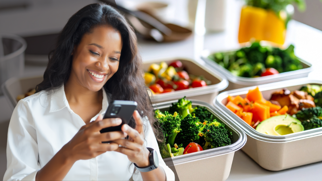 Person using KetoFlow app to plan keto meals and track weight loss progress-ketosis-ketogenic-keto diet-keto bread-keto diet foods-keto recipes-keto snacks-keto meals-keto breakfast ideas-keto din